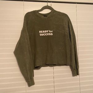 Zara cropped sweatshirt